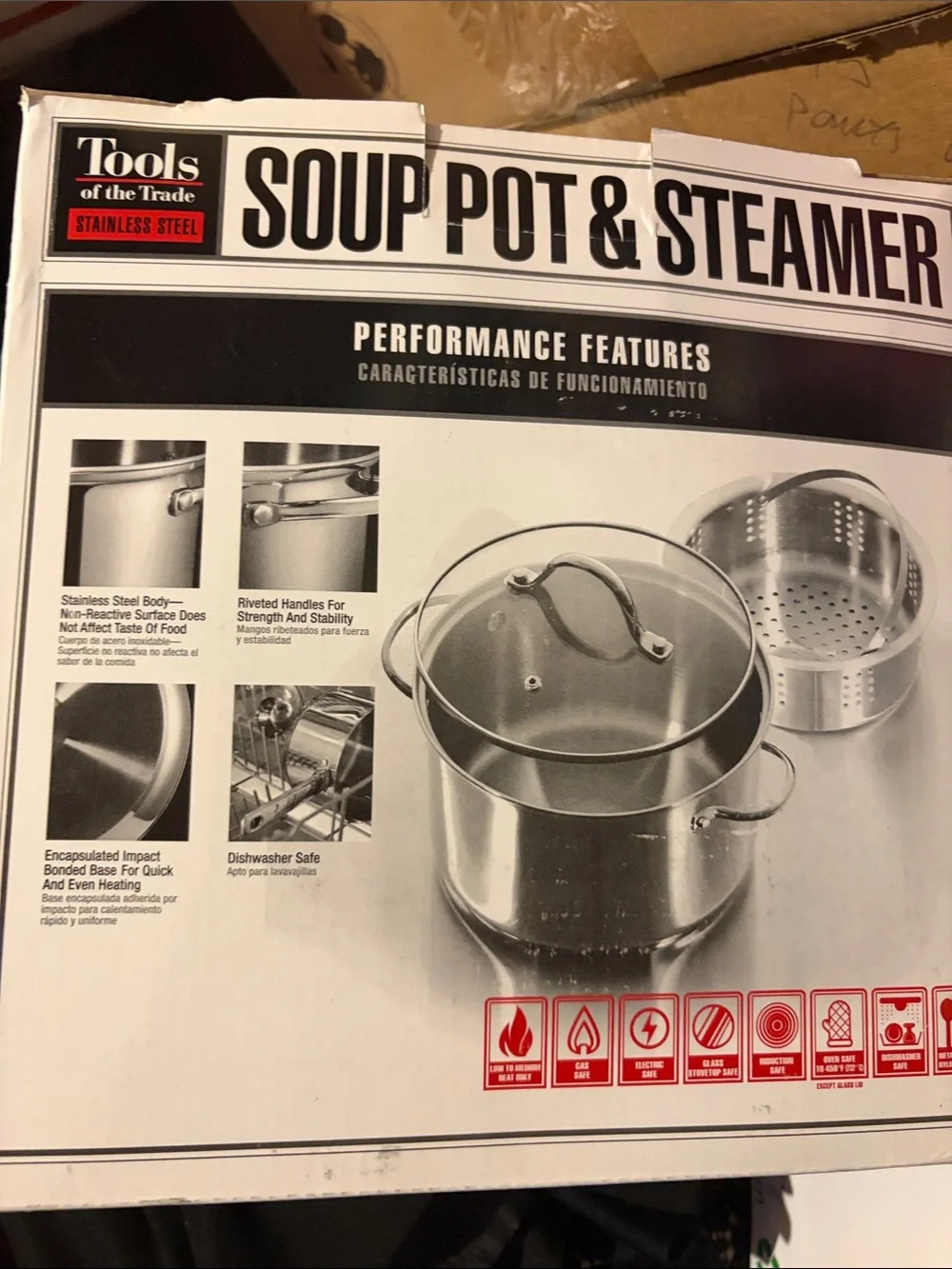 Stainless Steel Soup Pot & Streamer Basket 4 Qt